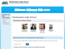 Tablet Screenshot of northeasternhighschool.org